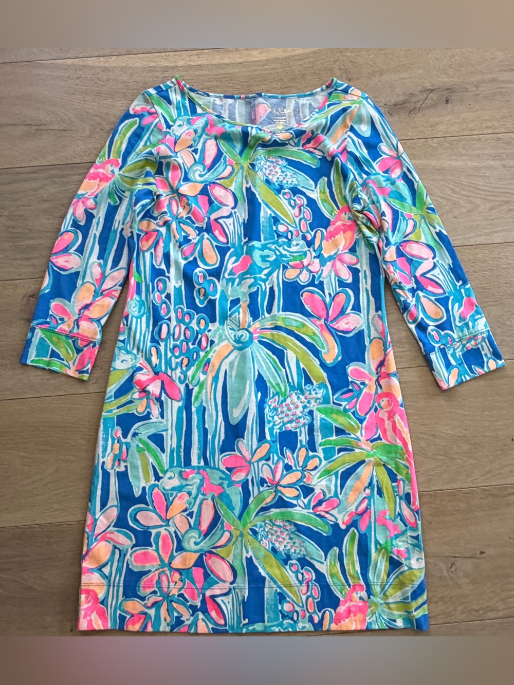 Lilly Pulitzer Marlowe dress "Pop Up Jungle Hoppin" preppy beachy casual S